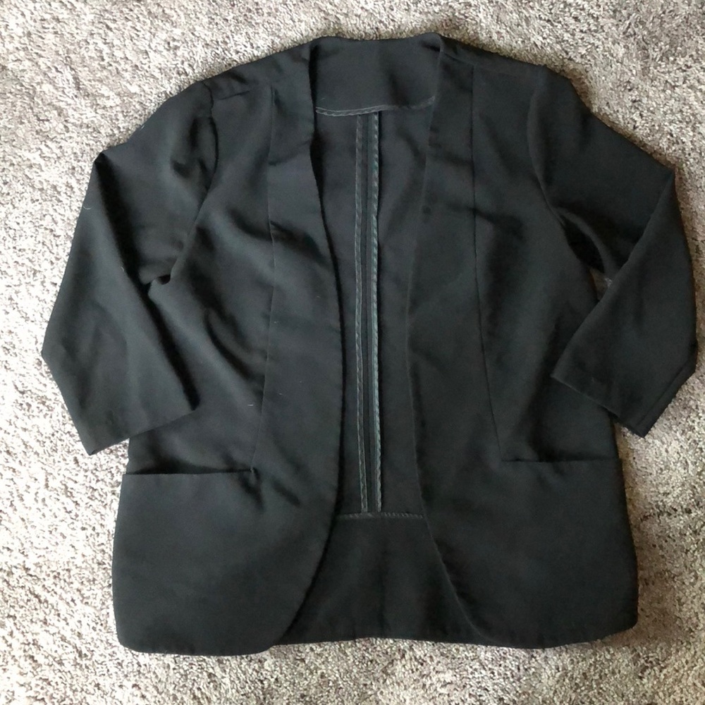 Black 3/4 sleeve blazer